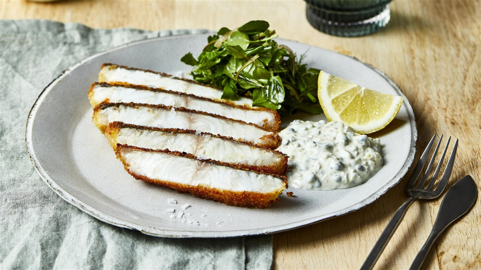 Josh Niland's Crumbed Aquna Murray Cod, Yoghurt Tartare Sauce & Herb S – Waves Pacific
