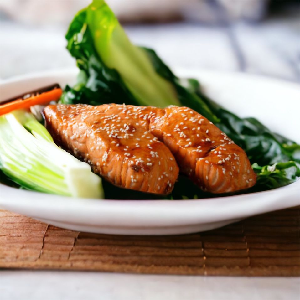 Pan-Seared Ora King Salmon with Ginger-Soy Glaze – Waves Pacific