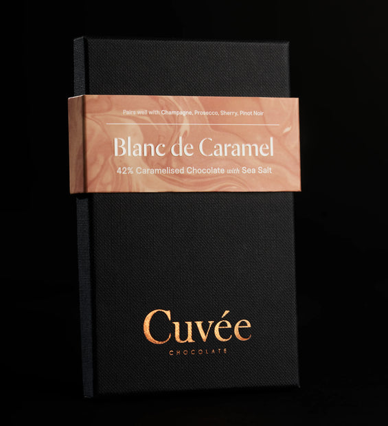 Cuvee Chocolate - Blanc de Caramel 42% Caramelised Chocolate (with Sea Salt) 70g image