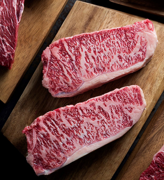 Full Blood Wagyu Striploin 9+ image