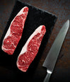 Black Angus Striploin  Steaks Marble Score 3-4 (Grain Fed) image 1