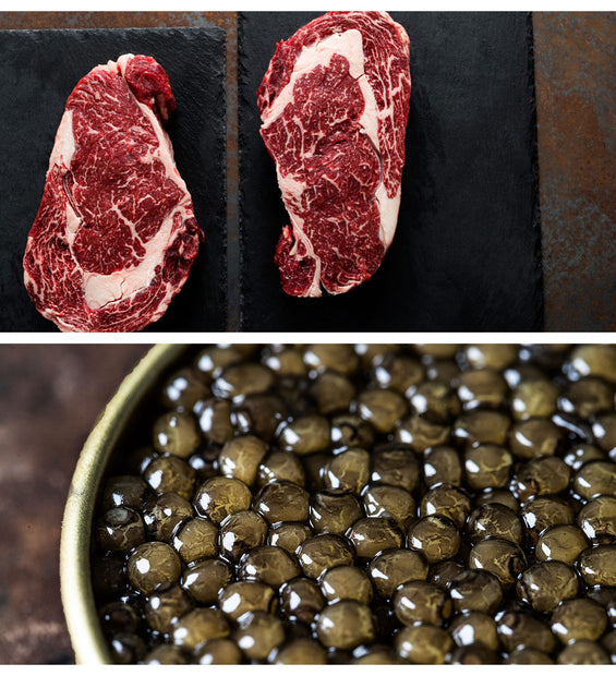 Wagyu 5+ Steak and N25 Caviar image