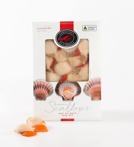 Australian Scallop Meat with Roe 200 grams (12-14 pcs) image